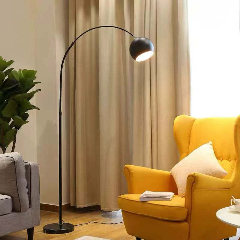 Mira Moderno Geométrico Metal LED Lámpara de Pie Amarillo/Negro/Azul