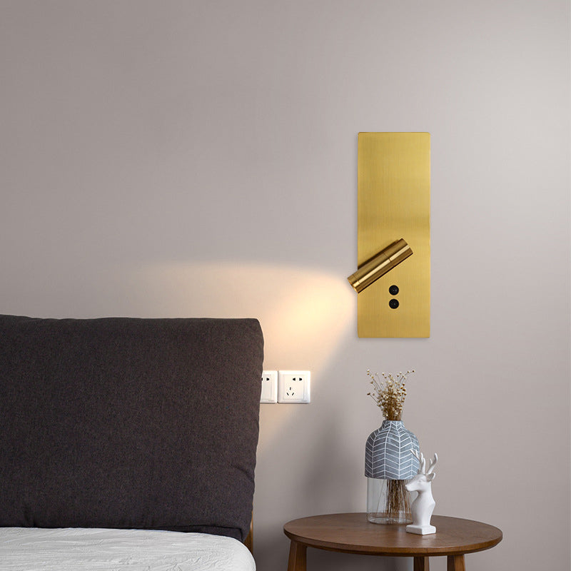 Ray Minimalita Foco Aplique de Pared Dorado/Negro/Blanco