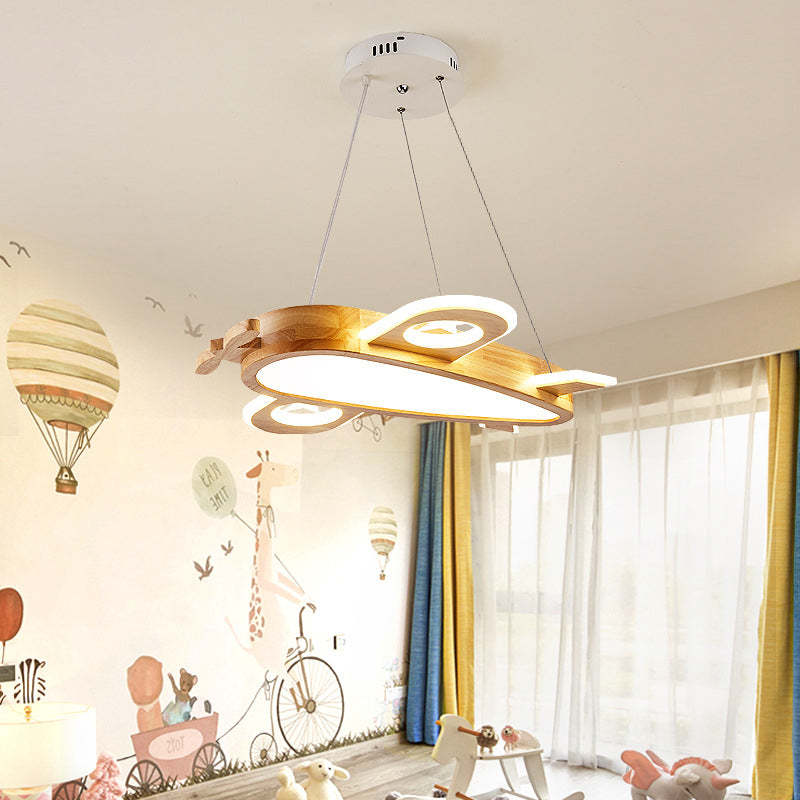 Arisha Moderna Avión LED DIY Lámpara Colgante Madera