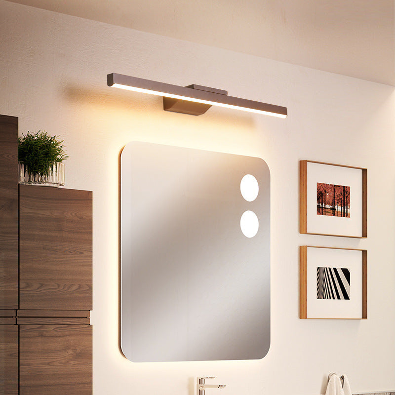 Arisha Moderno Minimalista Rectangular Aplique de Pared Marrón