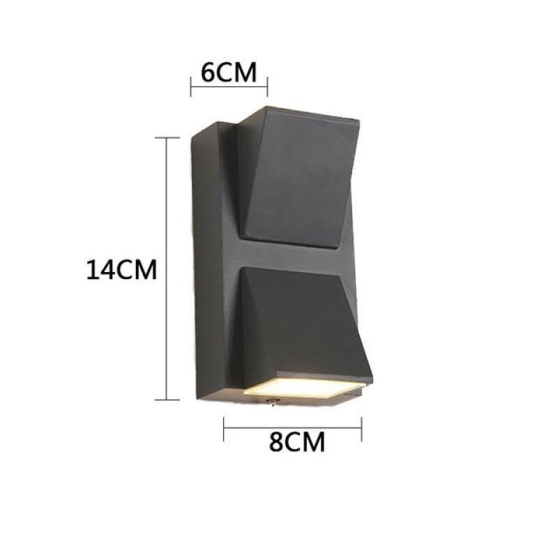 Ray Moderno Simple Aluminio Aplique de Pared LED Negro/Gris