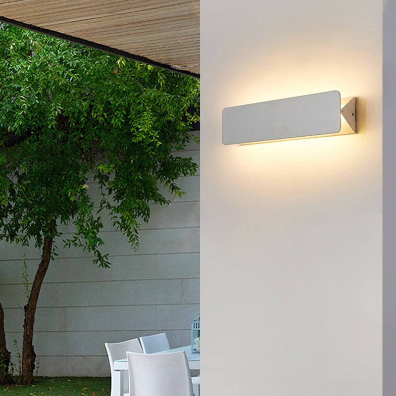 Ray Moderno LED Rectangular Aplique de Pared Interior Blanco