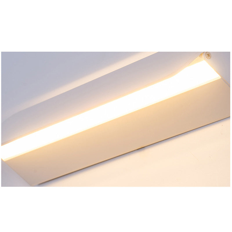 Ray Moderno LED Rectangular Aplique de Pared Interior Blanco