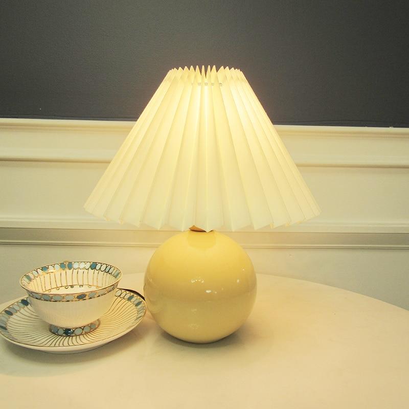Arishawa Vintage Arisha/Tela Lámpara de Mesa Blanco/Beige