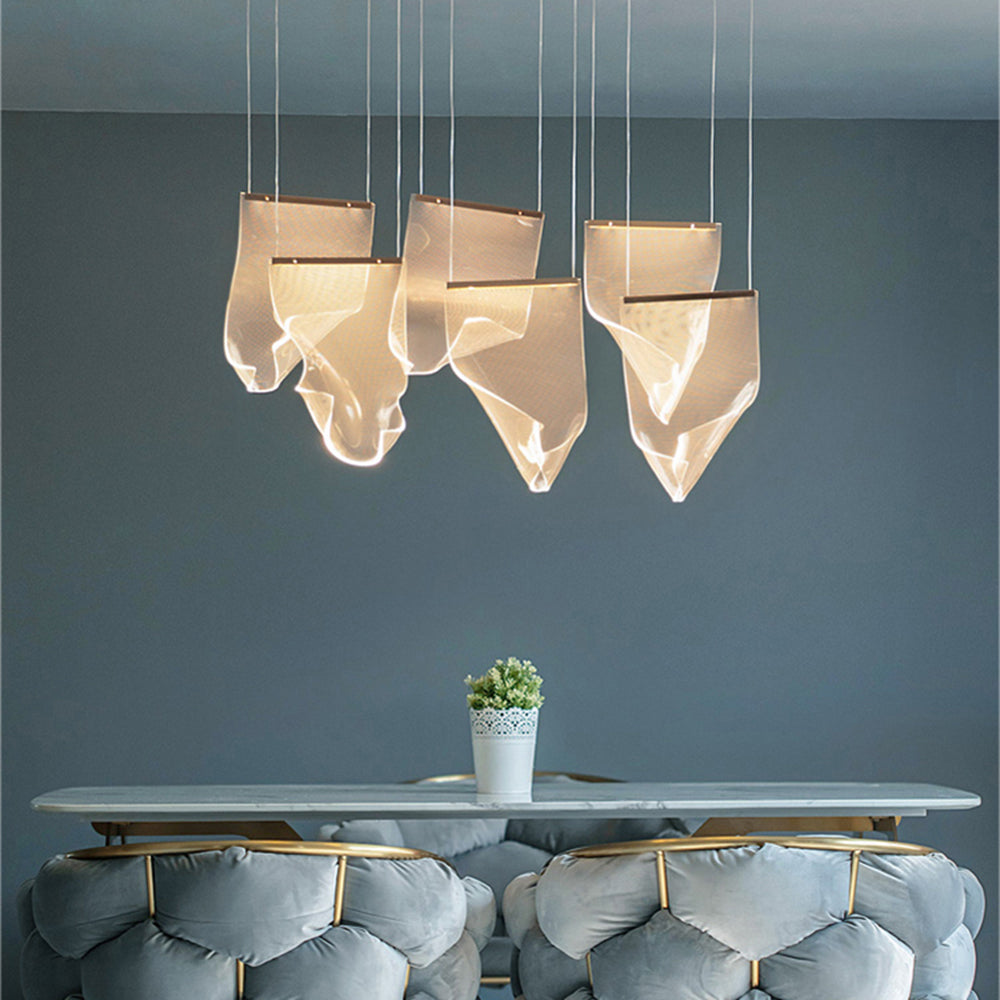 Kristy Moderna Decorativa Cristal Lámpara Colgante Dorada