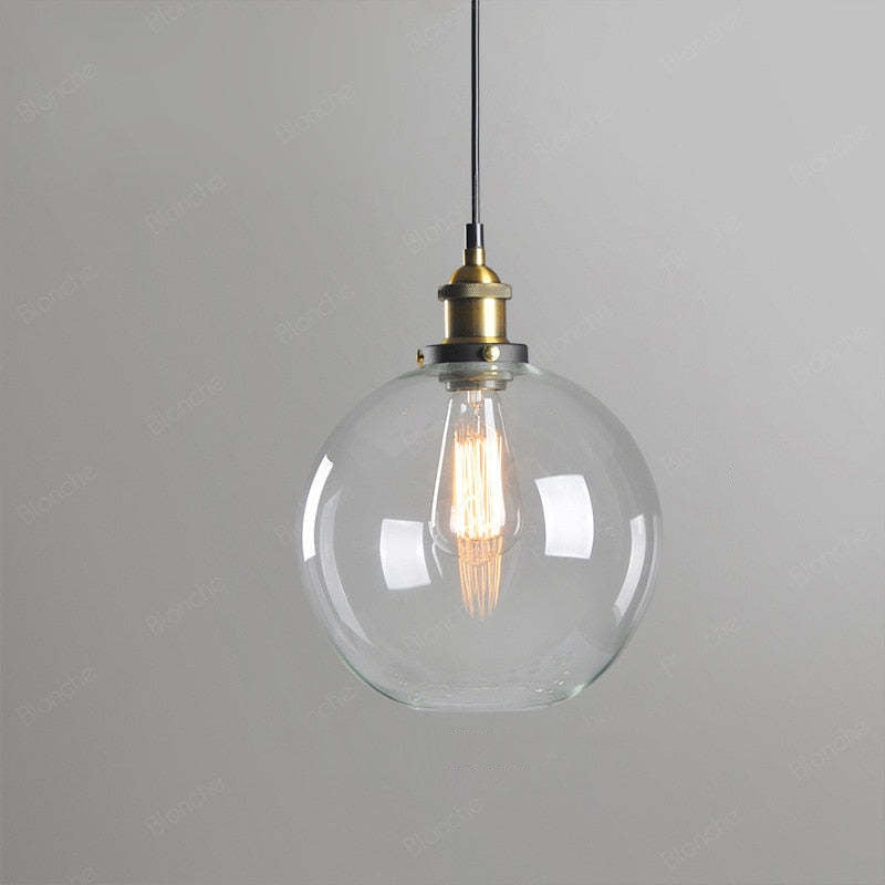 Arisha Industrial Vidrio Lámpara Colgante