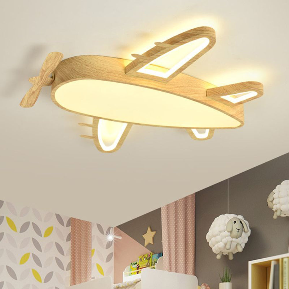 Arisha Moderna Avión Madera/Acrílico Lámpara de Techo Madera