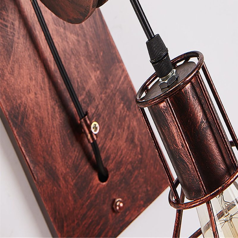 Silva Vintage Industrial LED Aplique de Pared Bronce/Negra