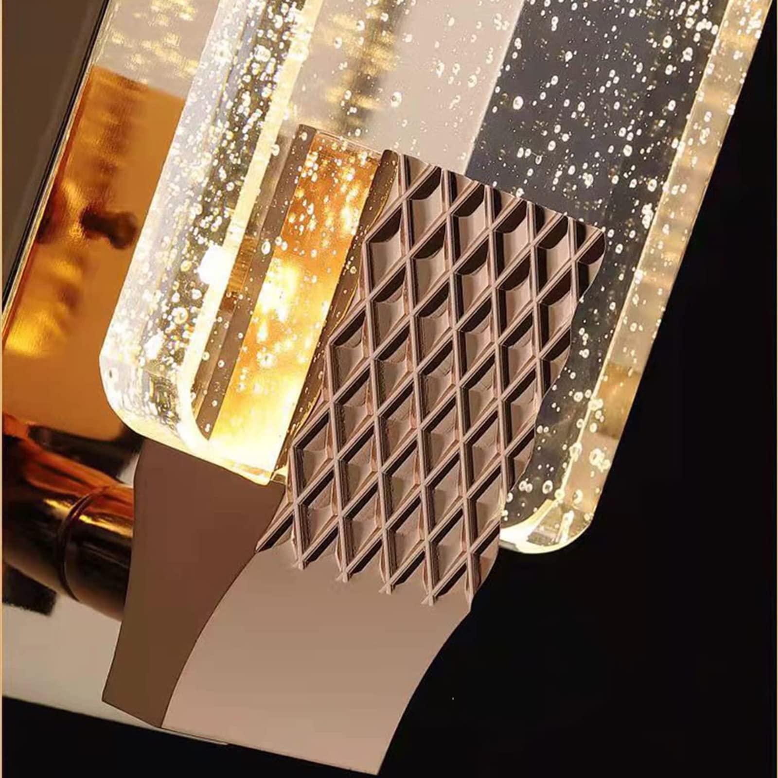 Arisha Moderno Aplique De Pared Interior Metal/Vidrio Salón/Comedor