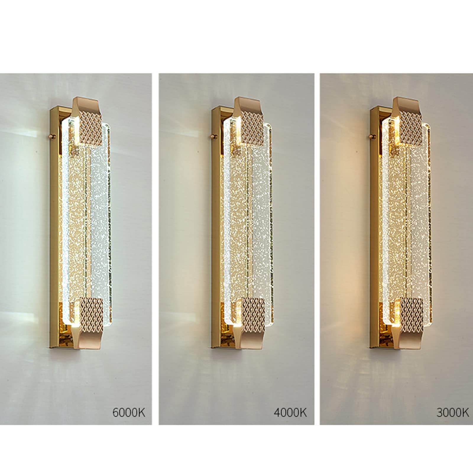 Arisha Moderno Aplique De Pared Interior Metal/Vidrio Salón/Comedor