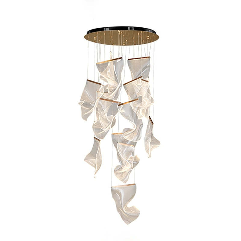 Kristy Moderna Decorativa Cristal Lámpara Colgante Dorada