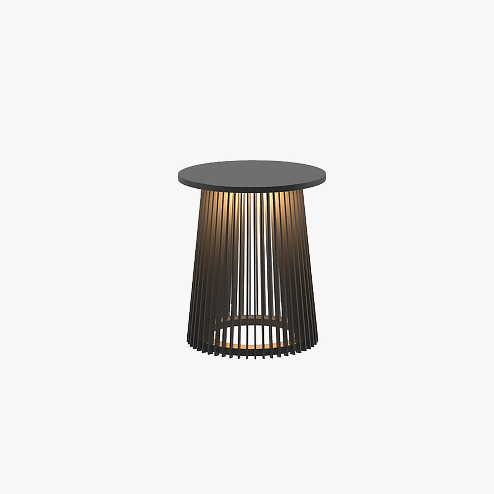 Ray Minimalista Lámpara de Pie Exterior Cilíndrico Metal