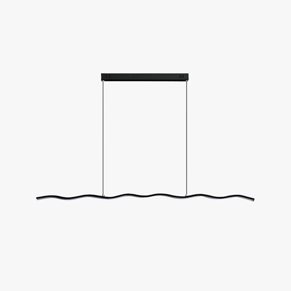 Arisha Moderna Lineal Lámpara Colgante Negra/Blanco
