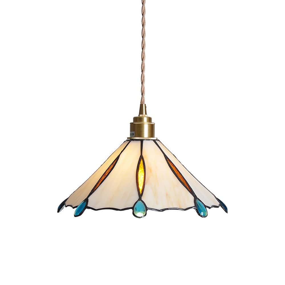 Tiffany Vintage Lámpara Colgante Metal/Vidrio Dormitorio/Salón/Corredor