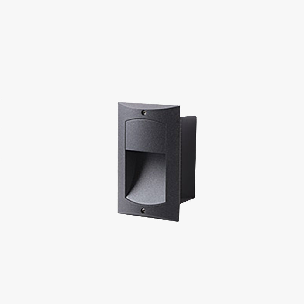 Ray Moderno Rectangular Metal Acrílico Aplique Eexterior