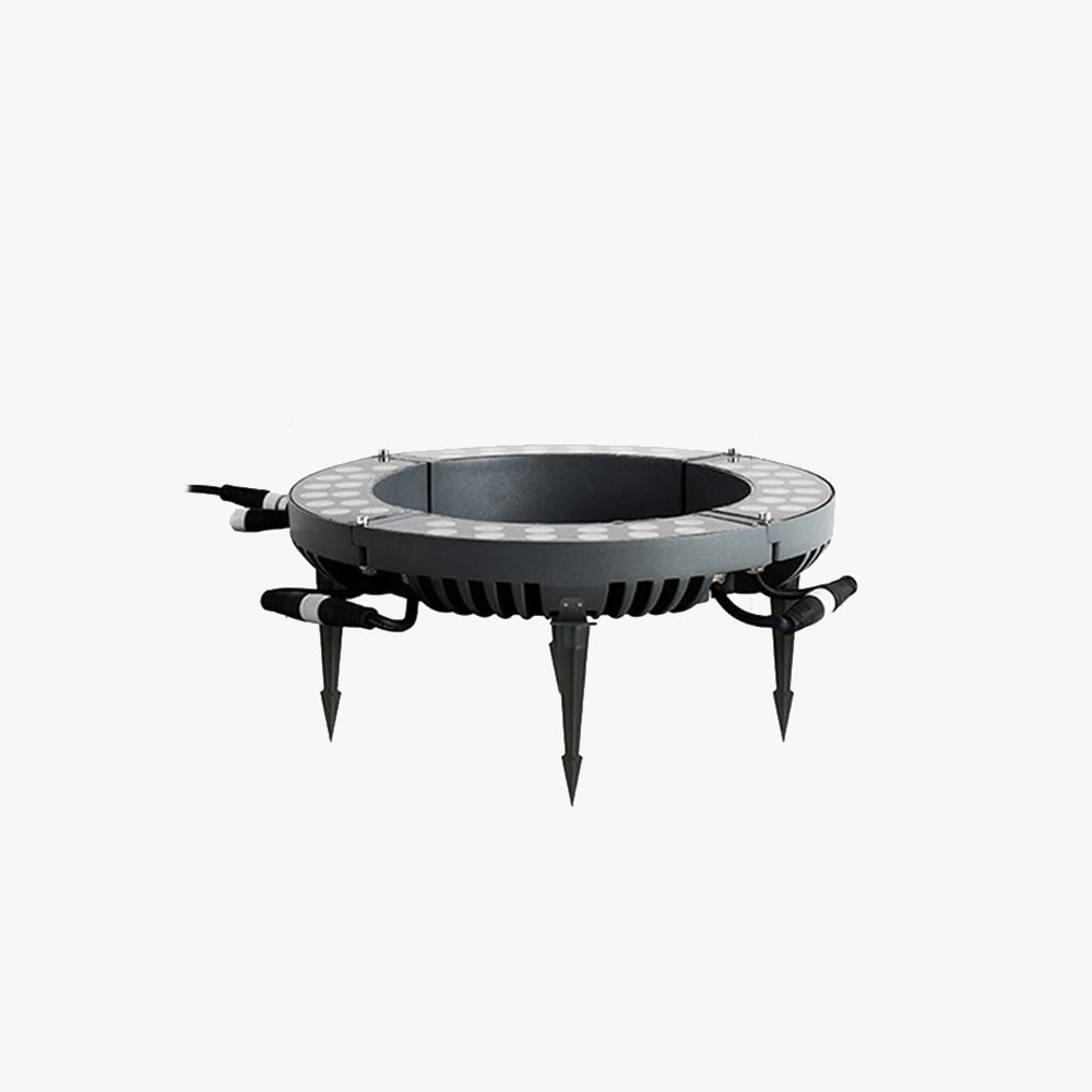 Ray Moderna Círculo Metal Vidrio Lámpara Exterior Patio