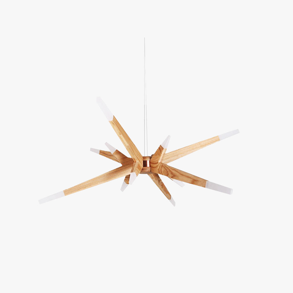 Arisha Moderna Diseño Irregular Madera Lámpara Colgante Madera