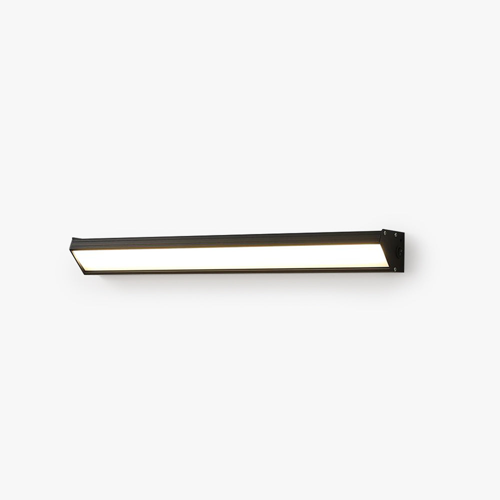 Ray Minimalista Rectángular Metal/Acrílico Aplique de Pared Negro/Blanco
