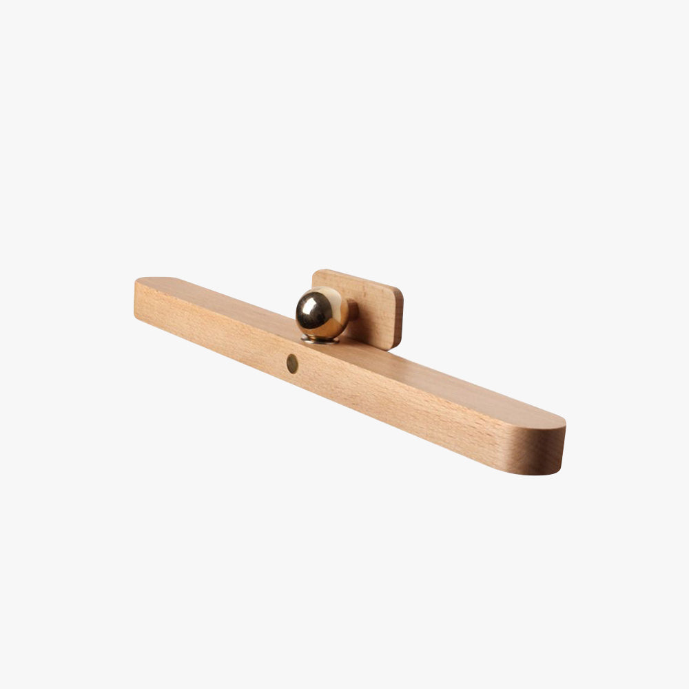 Muto Lineal Rectángulo Madera/Acrílico LED Aplique de Pared Marrón