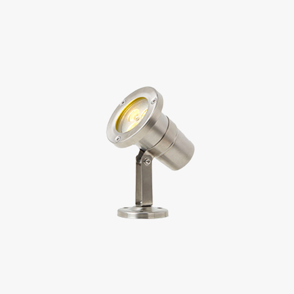 Ray Moderna Foco Metal/Vidrio Lámpara Exterior, Plateado