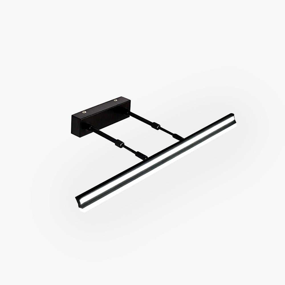 Arisha Moderno Rectángulo Metal/Acrílico LED Ajustable Aplique de Pared Negro