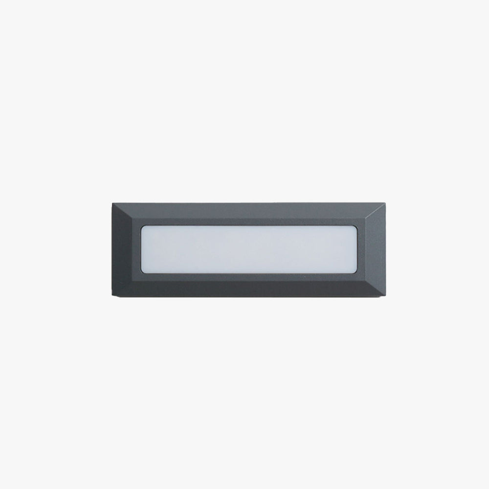 Ray Moderna Rectangular Metal Acrílico Aplique Exterior