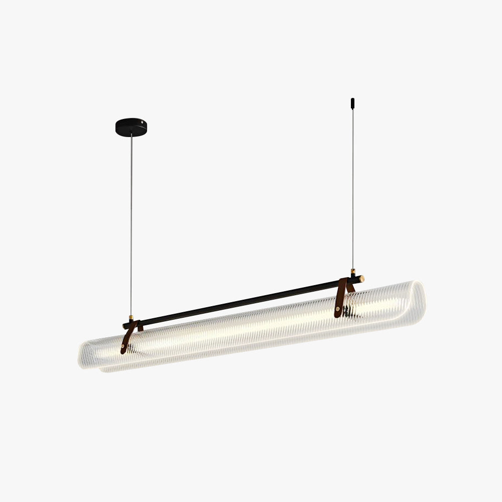 Arisha Moderna Minimalista Lineal Lámpara Colgante Negra/Dorada