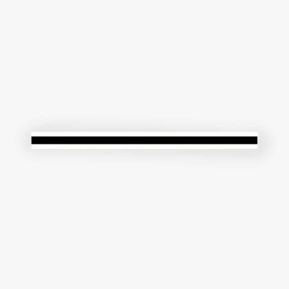Arisha Minimalista Lineal Metal/Acrílico Aplique de Pared Negro