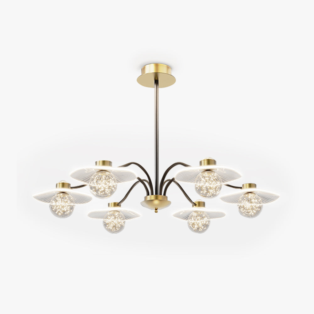 Arisha Moderna Luja Diseño Metal/Vidrio Lámpara Colgante Multiluces