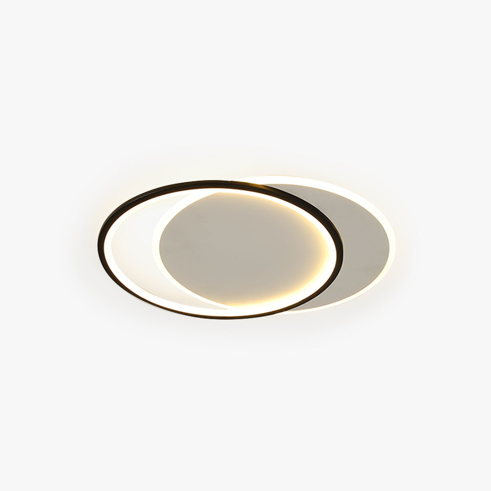 Arisha Minimalista Redonda/Cuadrada Metal Lámpara de Techo Negro