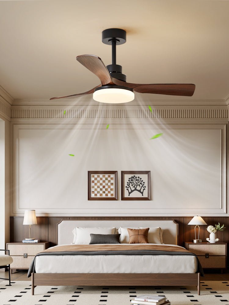 Ventilador de Techo Moderno Ulvren en un ambiente de habitación