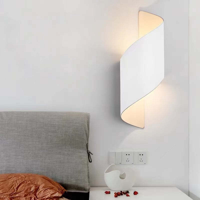 Ray Moderno Diseño Metal/Acrílico LED Aplique de Pared Blanco/Negro/Dorado