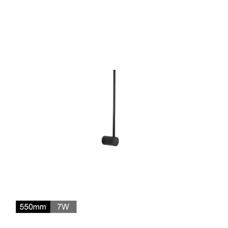 Arisha Minimalita Lineal Metal LED Aplique de Pared Negro