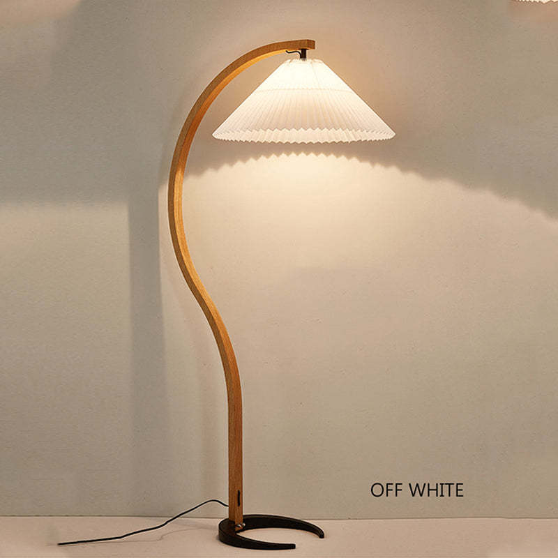 Muto Moderno Geométrico Metal LED Lámpara de Pie Blanco/Beige/Café