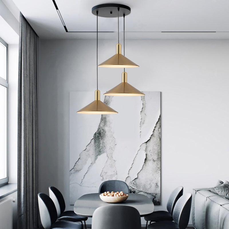 Arisha Simple Moderna Cónico LED Lámpara Colgante