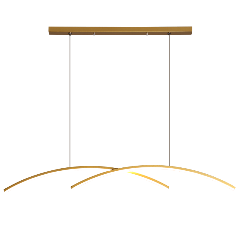 Arisha Moderna Metal Geométrica Lámpara Colgante Negra/Dorada