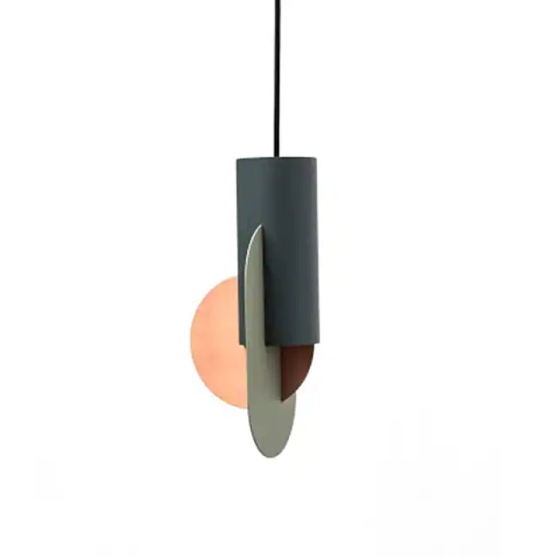 Valentina Minimalista Irregular Metal Lámpara Colgante Verde