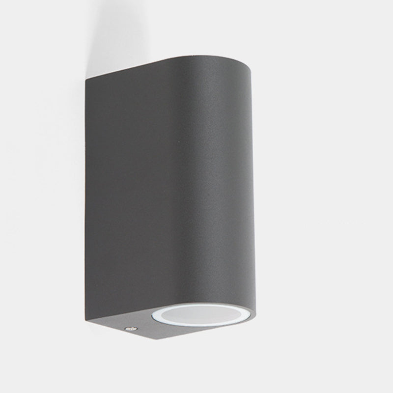 Ray Minimalista Rectangular Metal/Vidrio Aplique de Pared Negro
