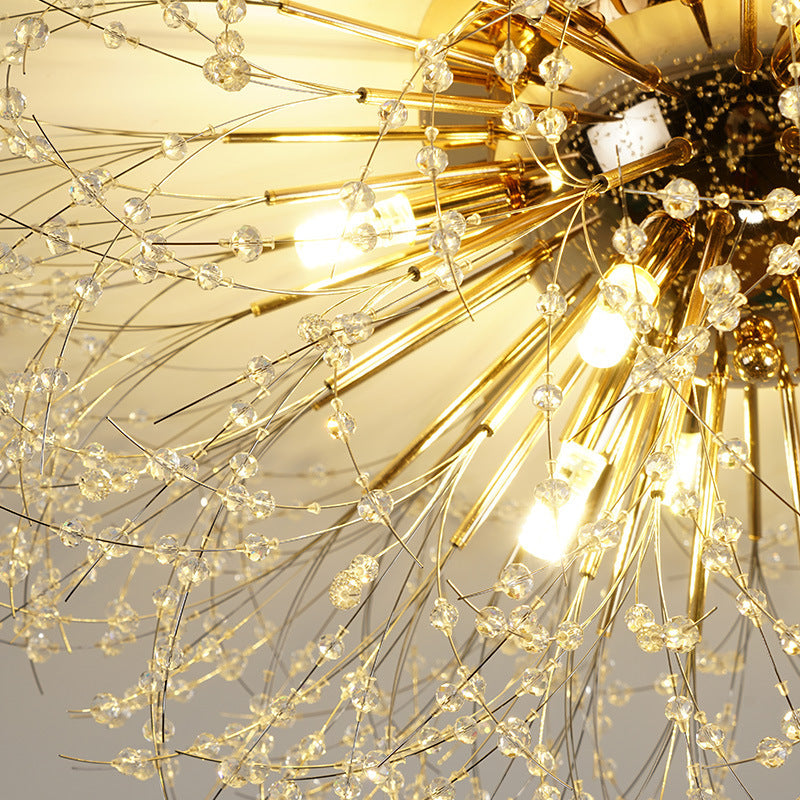 Arisha Vintage LED Luz de Techo Metal Oro Dormitorio Sala de Estar