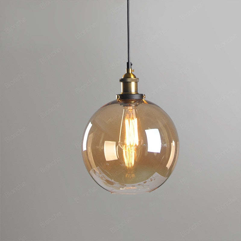 Arisha Industrial Vidrio Lámpara Colgante