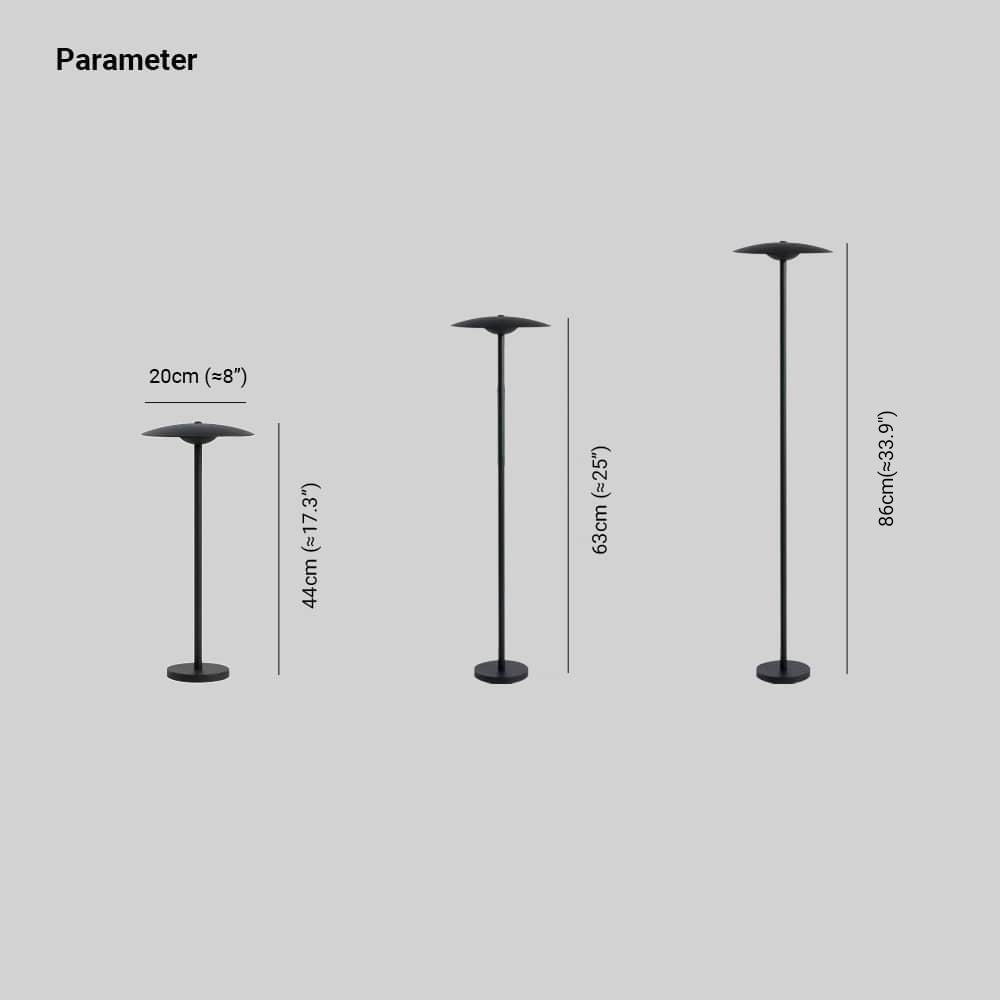 Ray Minimalista Umbrella Metal Lámpara De Pie