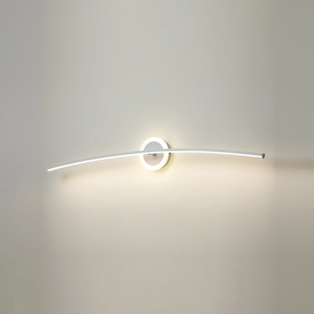Arisha Nordico Lineal Metal/Silicona Aplique de Pared Blanco