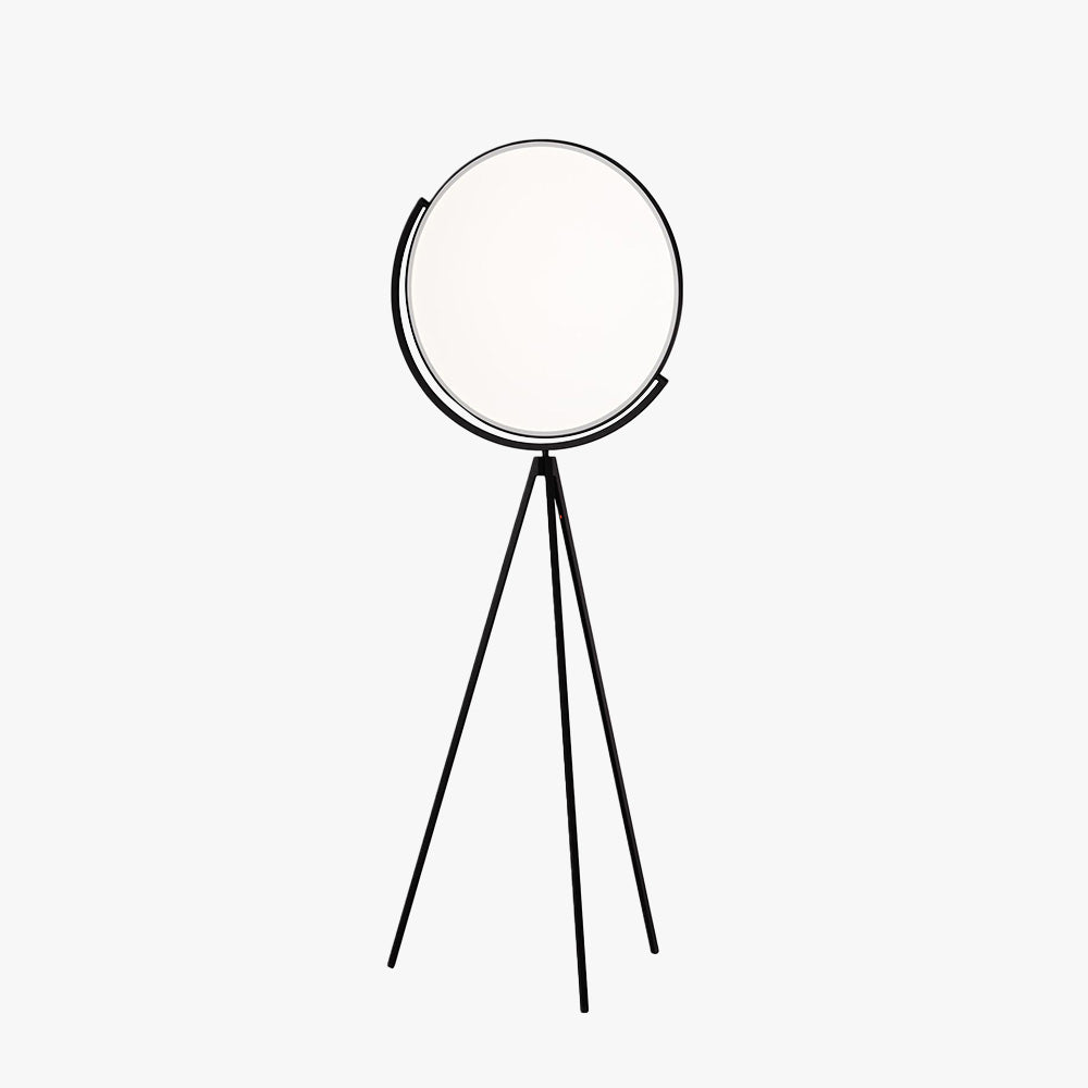 Mira Moderna Simple Bola Metal Lámpara de Pie Blanca/Negra