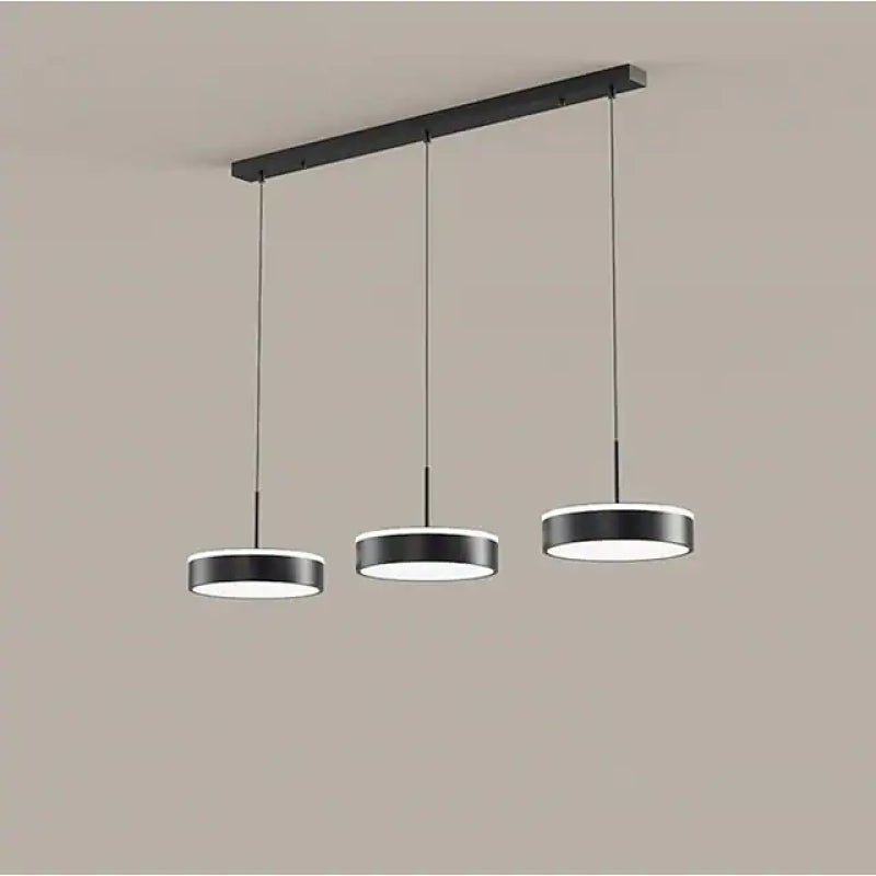 Arisha Simple Círcula Metal/Acrílico Lámpara Colgante Negra/Oro