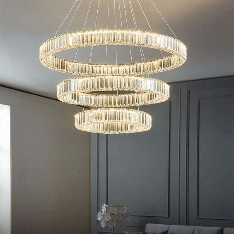 Kristy Candelabro/Lámpara Colgante Metal Cristal