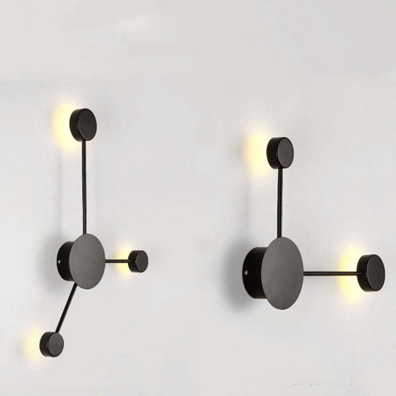 Arisha Moderno Multiple Metal Aplique de Pared Negro