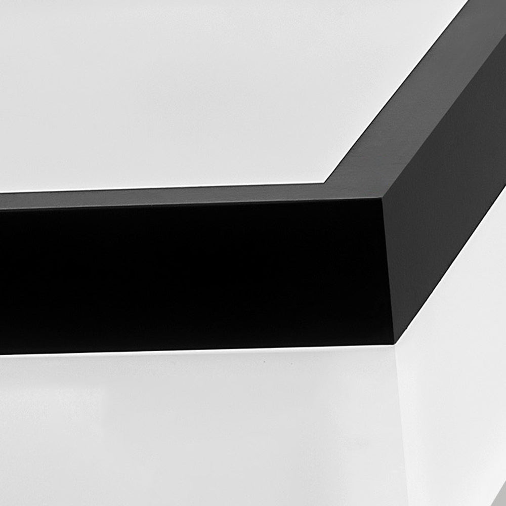 Arisha Moderna Minimalista Rectangular Lámpara Colgante Negra
