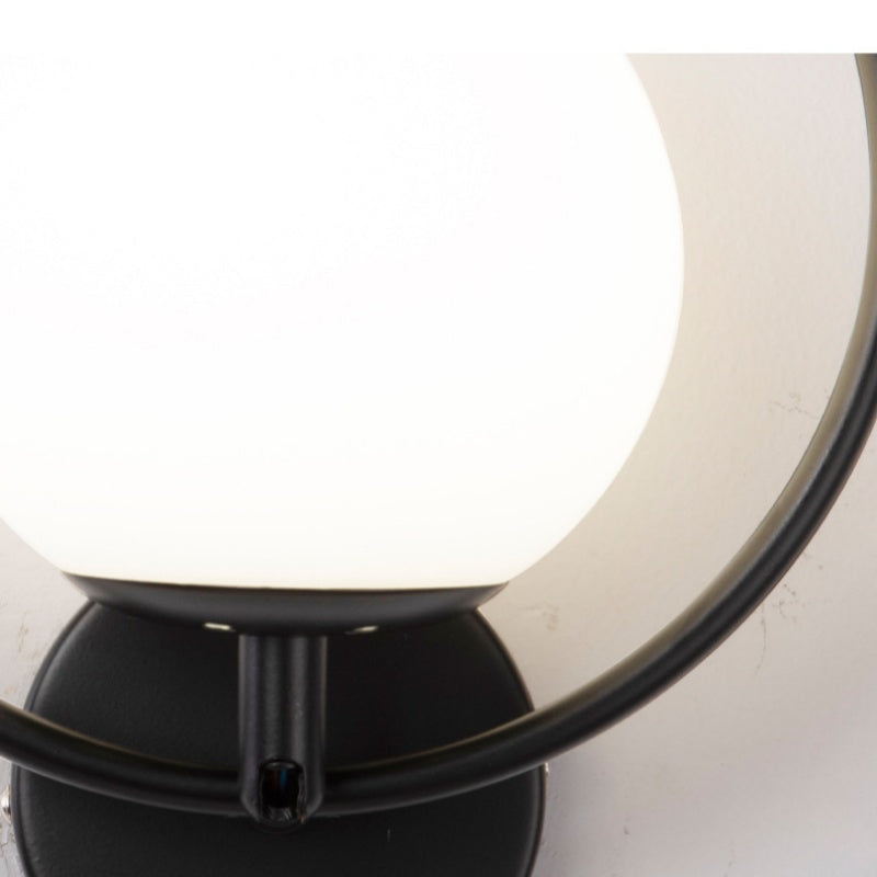 Valentina Moderno LED Apliques Negro/Oro Vidrio Dormitorio/Pasillo