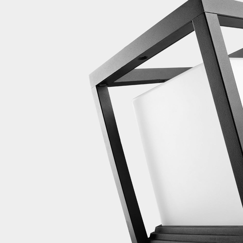Ray Moderna Rectangular Metal Lámpara Exterior Jardín