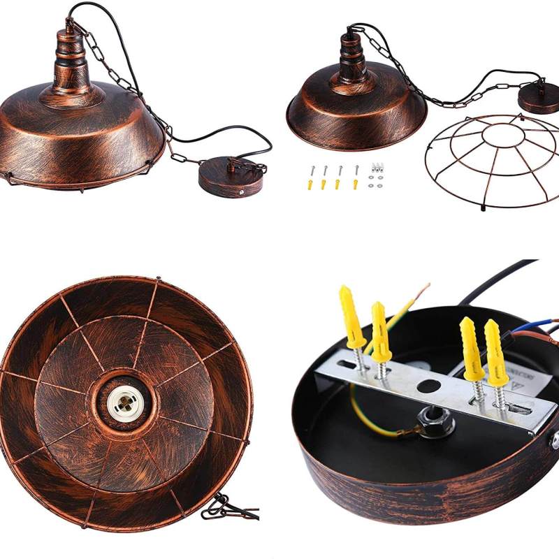 Silva Industrial Domo Metal Lámpara Colgante